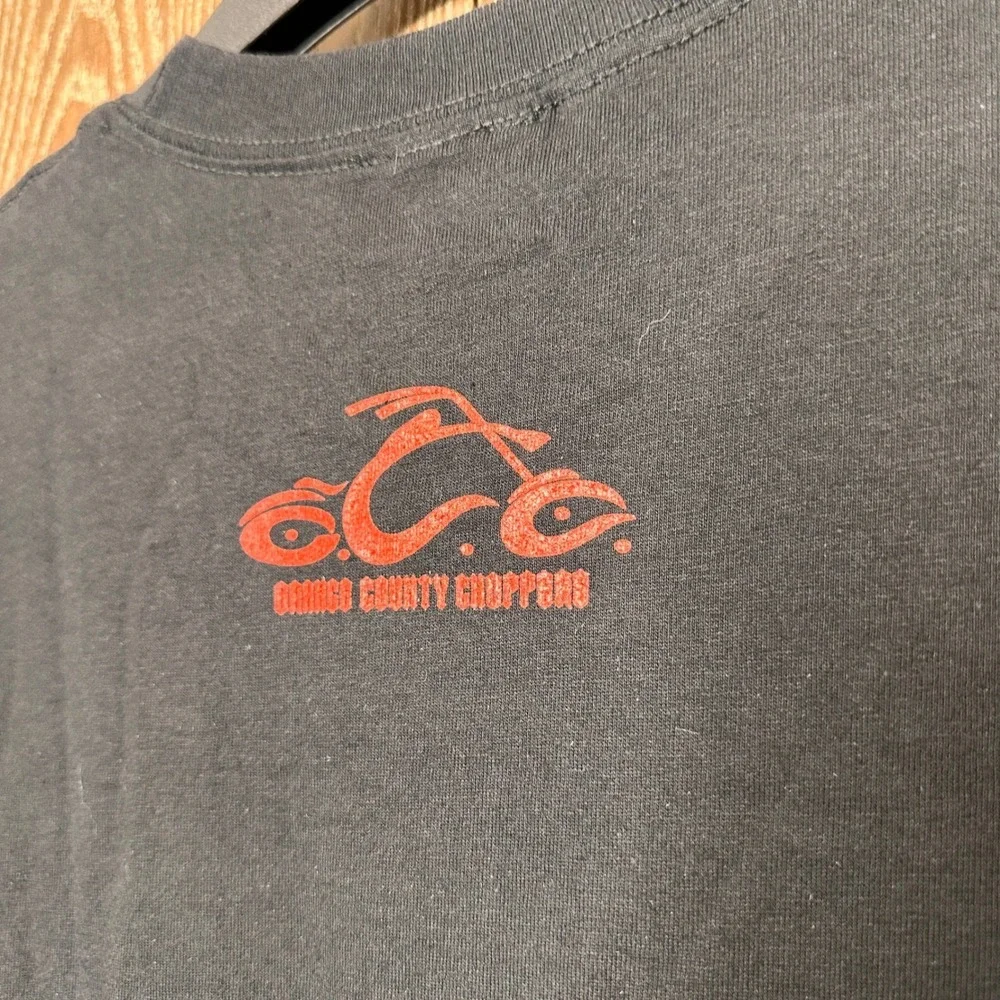 Orange County Choppers ODM‎ Biker Graphic Shirt Black Lg Short Sleeve Streetwear